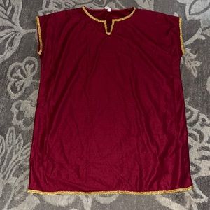 New burgundy unused men’s Roman Empire tunic